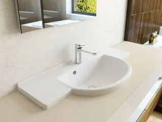 Раковина Эстет Kuba silk ФР-00014941 90см белый